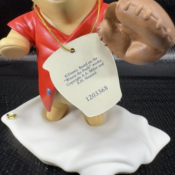 Disney Pooh Friends Figurine Glad You're on my Team Porcelain Figure Vintage - Picture 8 of 14